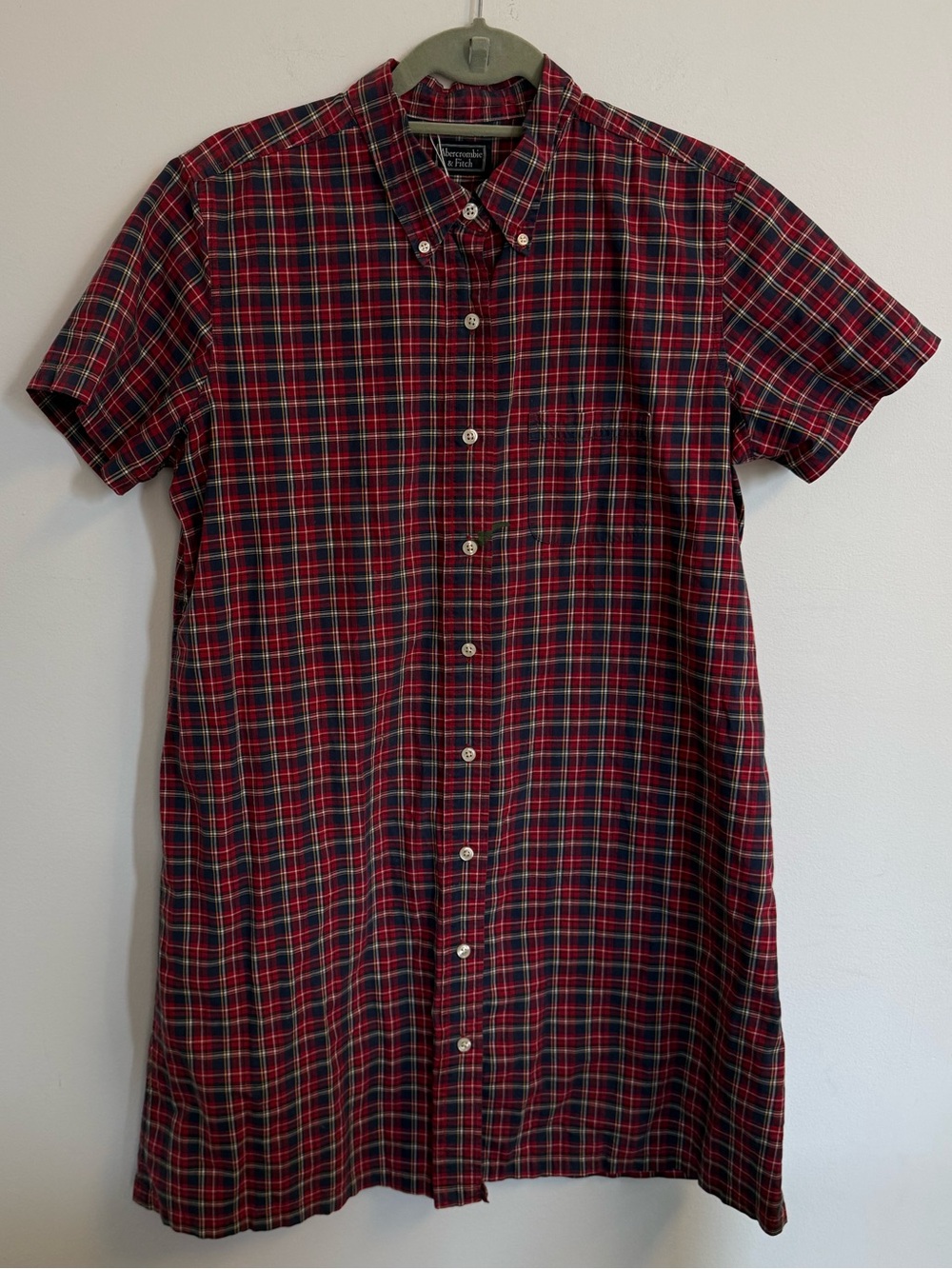 Vintage Abercrombie & Fitch Short-Sleeve Button-Up Dress